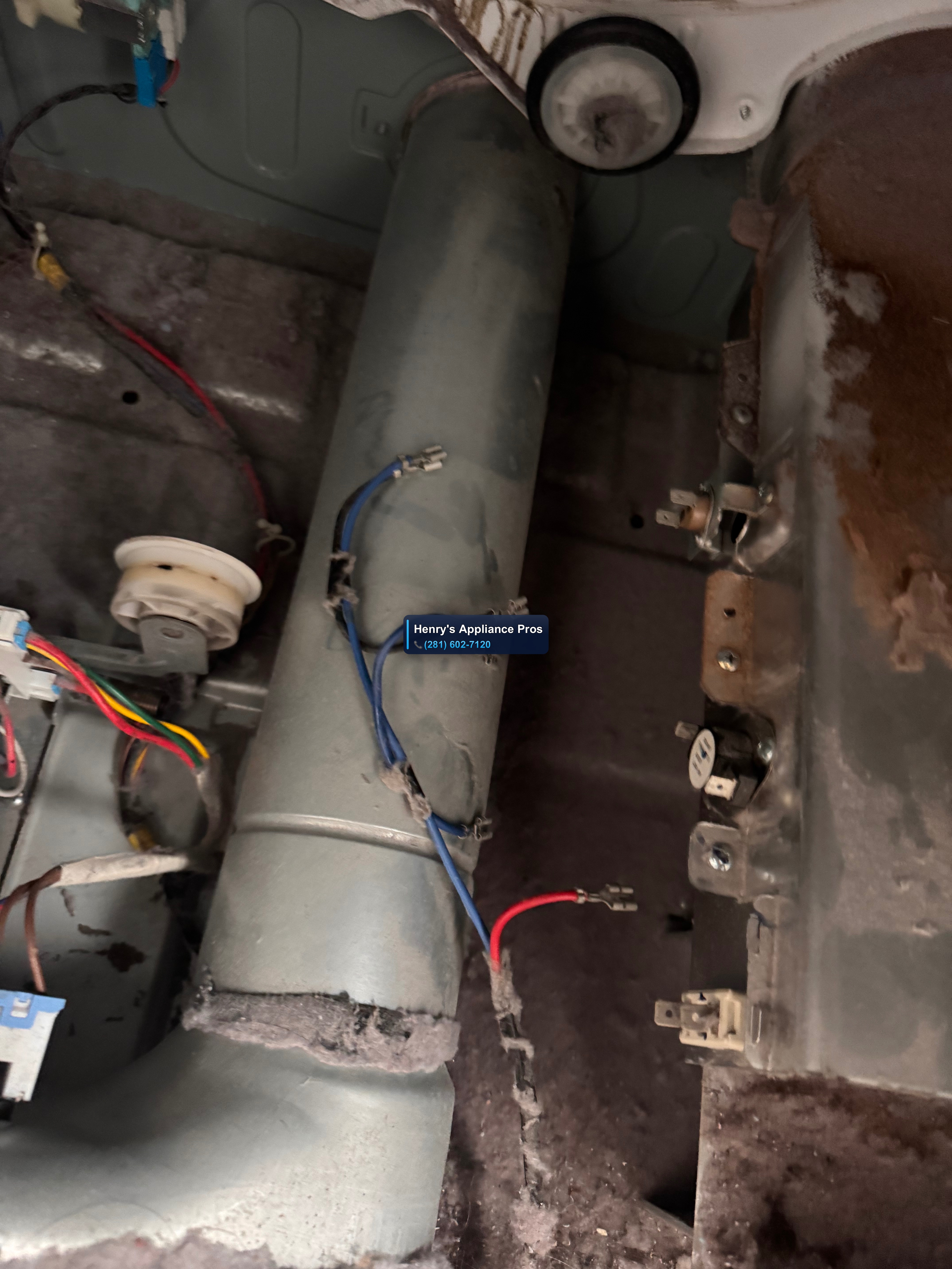 Professional dryer repair — back to full power