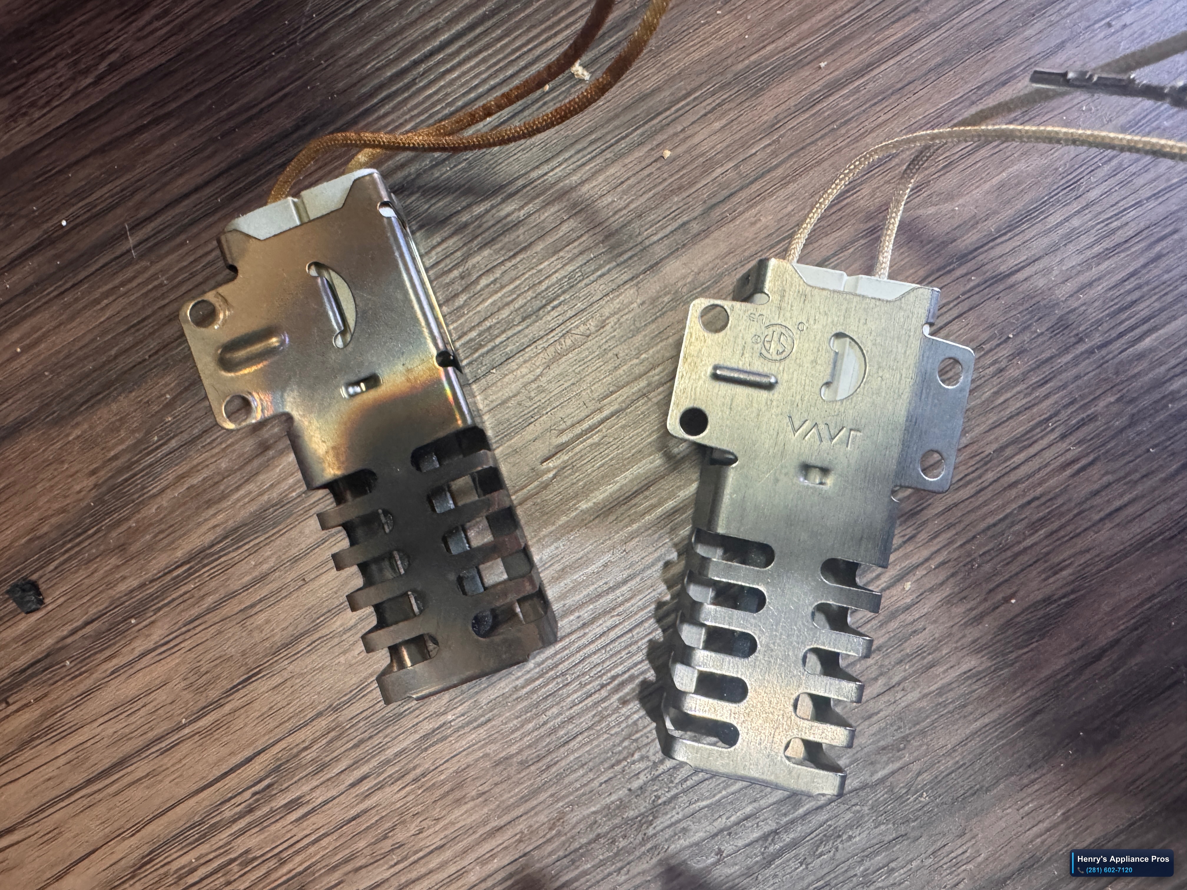 Oven heating igniter replaced — baking perfectly
