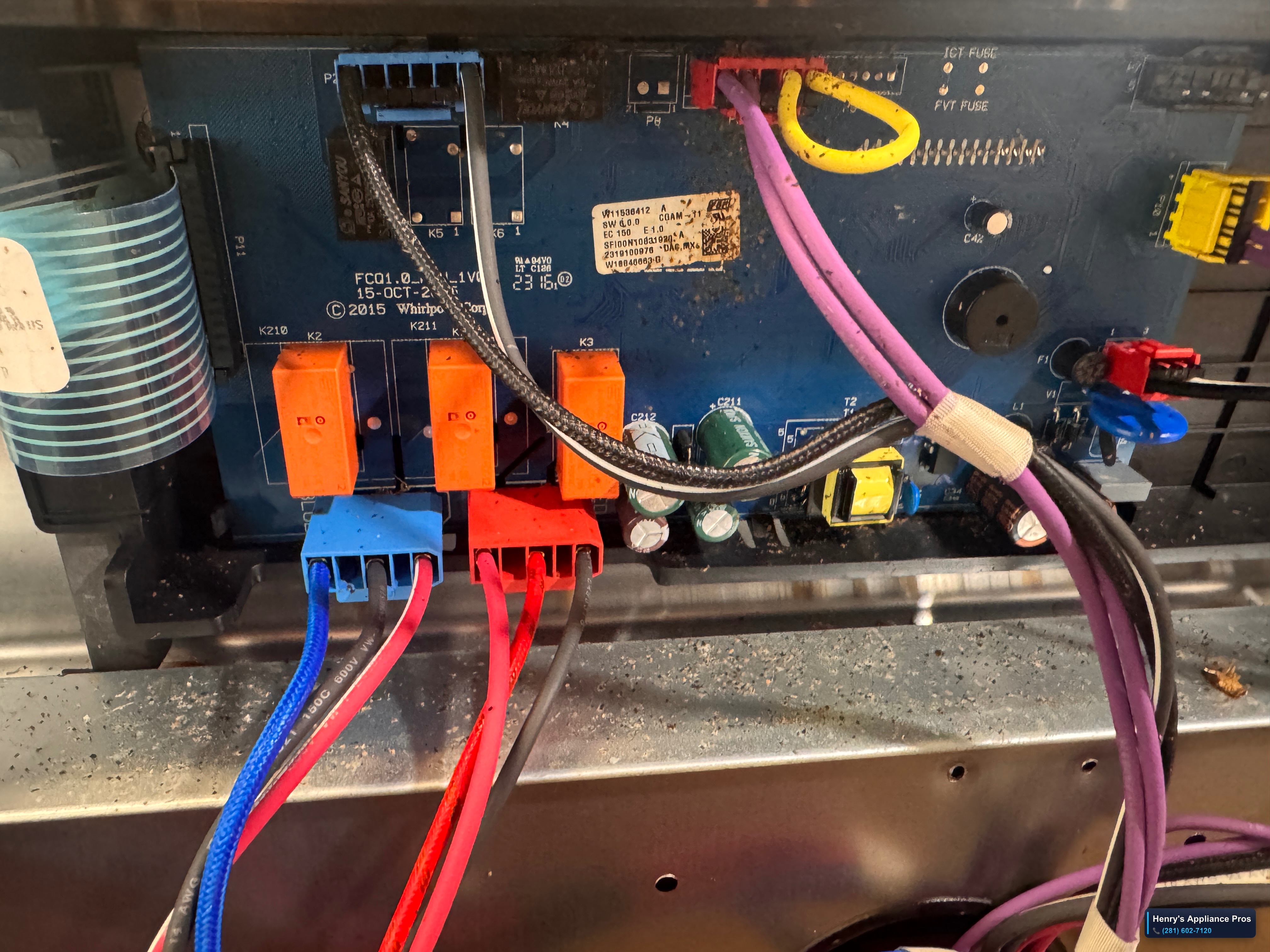 Dont allow cockroaches to live in control board. It damage it 